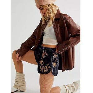 People NWT Free People Wild Roses Embroidered Shorts Size 2